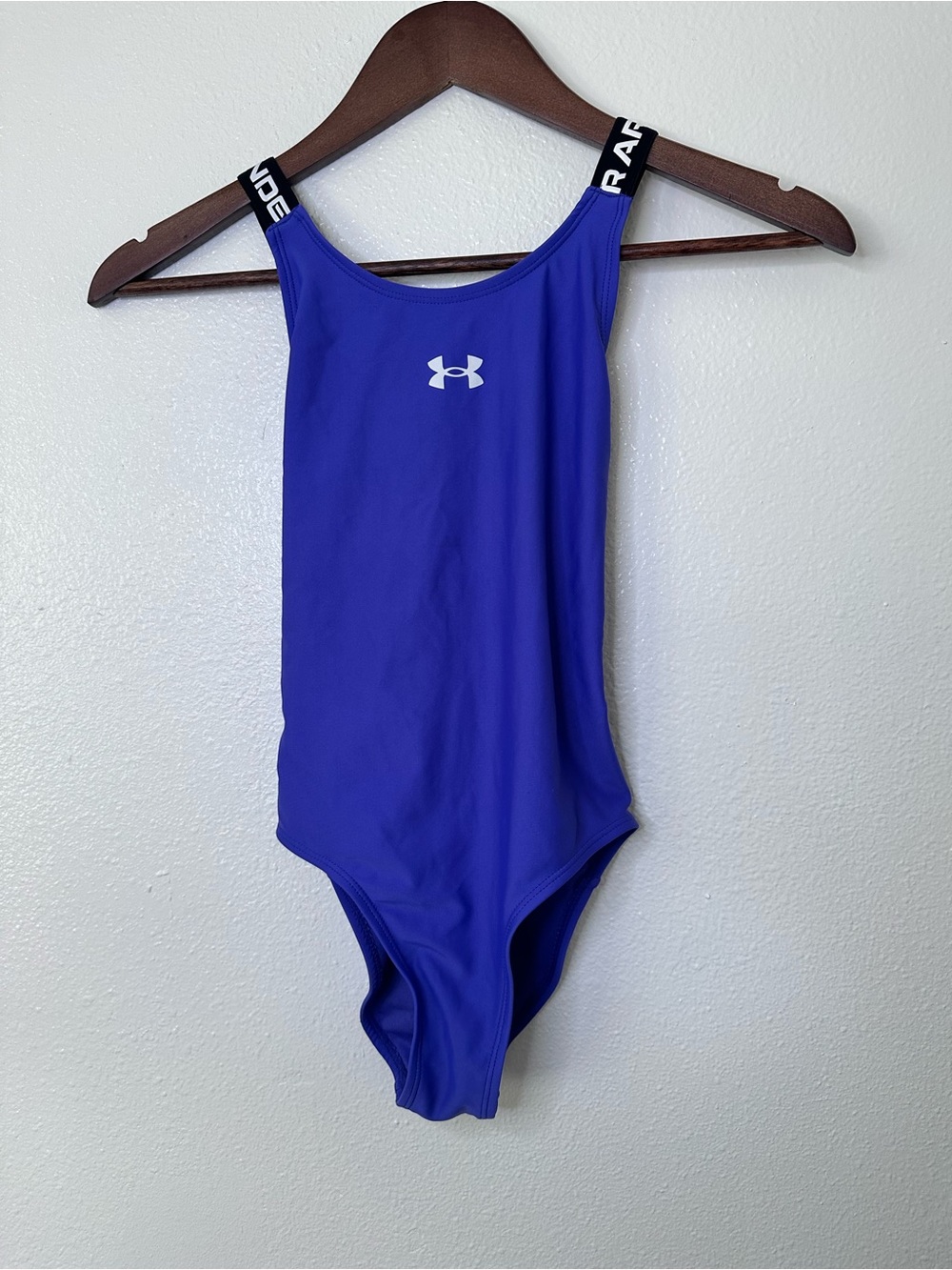 Under Armour Girls Purple Athletic One-Piece Swimsuit